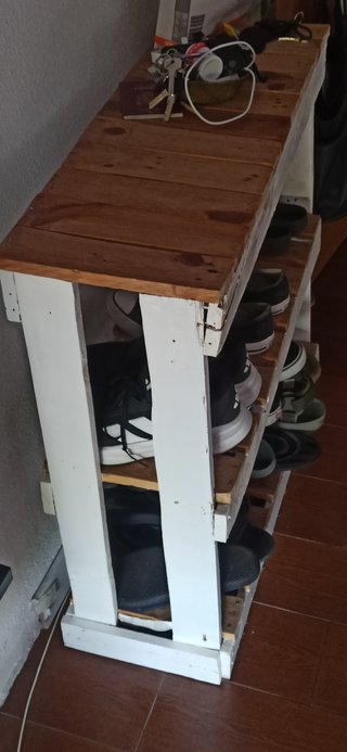 Zapatero Rústico Madera Hecho a Mano