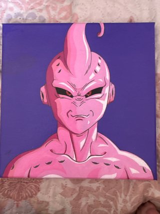 Cuadro Buu Majin Hecho a Mano
