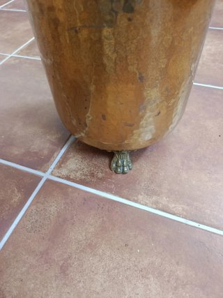 Paragüero metálico dorado