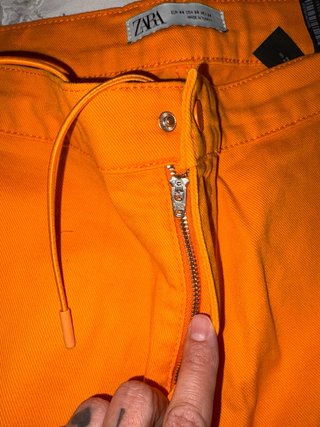 Pantalón Zara Naranja Talla M