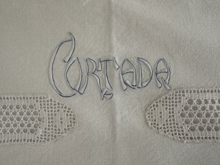 Sábana antigua CORTADA algodón