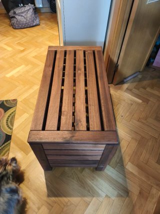 Banco Almacenamiento Exterior Madera IKEA