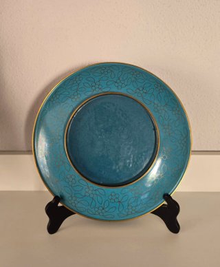 Plato decorativo chino cloisonné