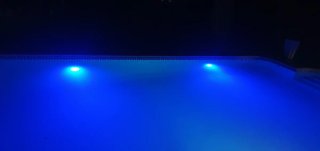 Foco Piscina RGB LED Azul y Plata