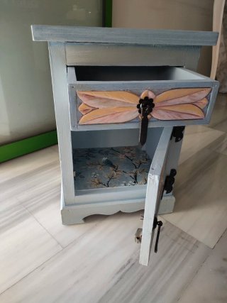 Mesita Castellana Restaurada Madera