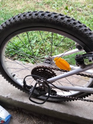 Bicicleta Rockrider blanca