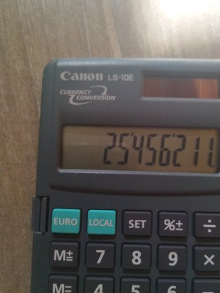 Calculadora Canon LS-10E