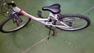 Bicicleta Denbike 24 Blanca y Rosa