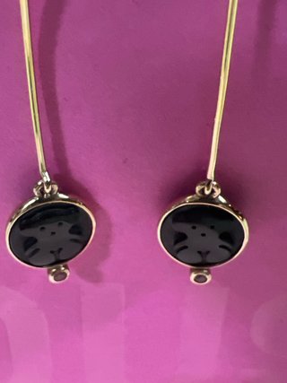 Pendientes Tous plata vermeil y onix
