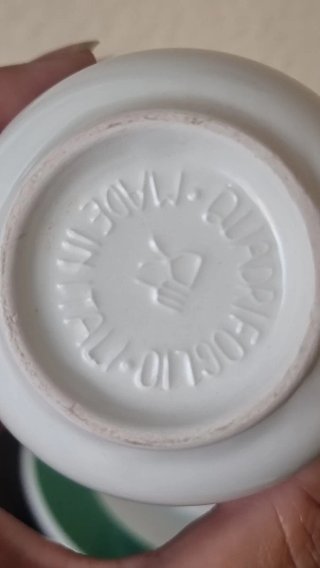 Juego tazas de café vintage Ceramica Quadrifoglio