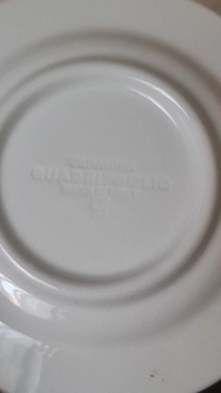 Juego tazas de café vintage Ceramica Quadrifoglio