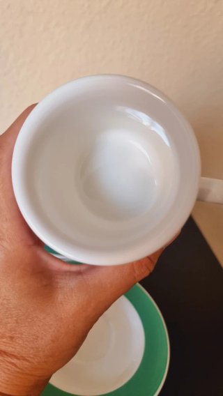 Juego tazas de café vintage Ceramica Quadrifoglio