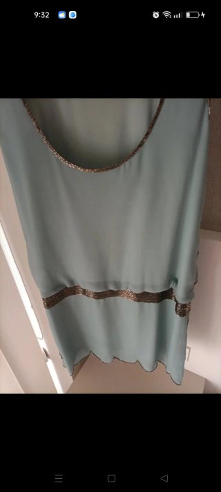 Vestido gasa tipo charleston