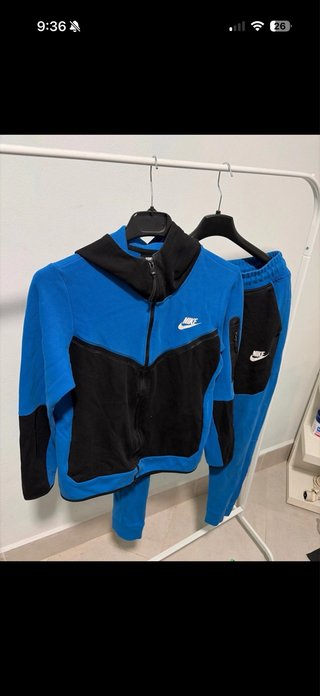 Conjunto Nike Tech Fleece Azul y Negro