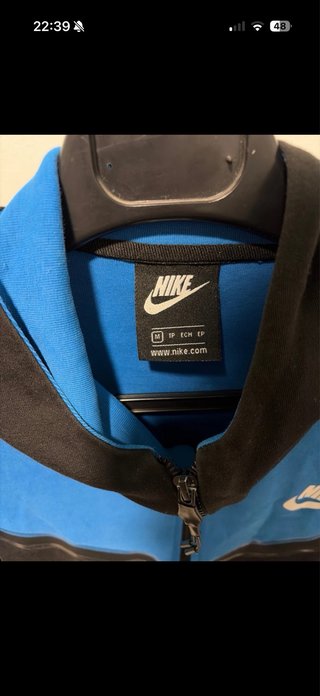 Conjunto Nike Tech Fleece Azul y Negro