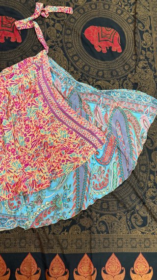 Falda Pareo Estampada Multicolor