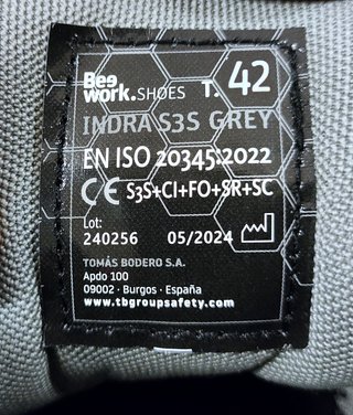 Calzado Seguridad BeeWork Indra S3 Gris