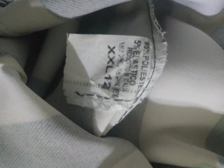Falda de tubo de rayas blancas y negras XXL 44