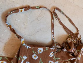 Vestido tirantes mujer marrón talla xs S