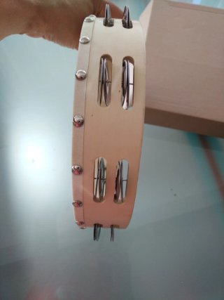 Pandereta de cuero 25 cm