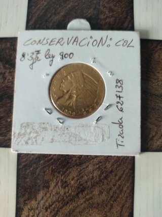 Moneda de Oro 5 Dólares USA