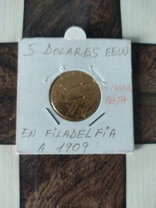 Moneda de Oro 5 Dólares USA