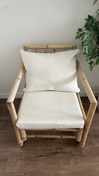 Conjunto jardín bambú SKLUM: sofá, sillón y mesa