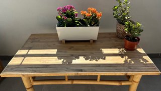 Conjunto jardín bambú SKLUM: sofá, sillón y mesa