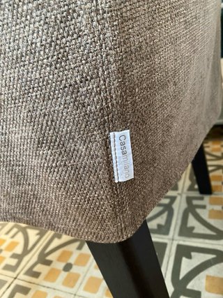 2 Butacas Beige/Marrón Tela