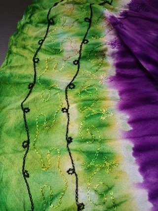 Falda larga bambula tie-dye