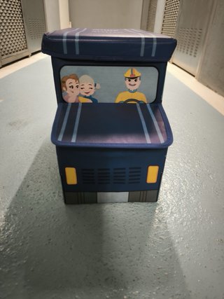 Baúl Organizador Infantil Coche Azul