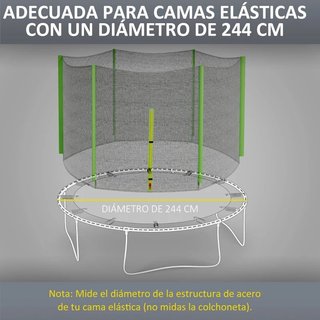 Red de seguridad para cama elástica