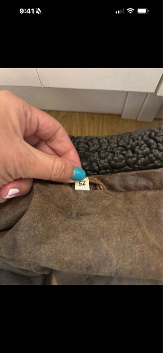 Chaqueta de Piel Borreguito Marrón Hombre