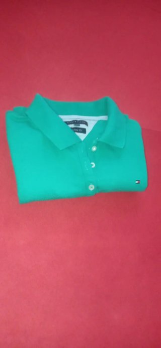 Polo Tommy Hilfiger Mujer Verde Talla XS
