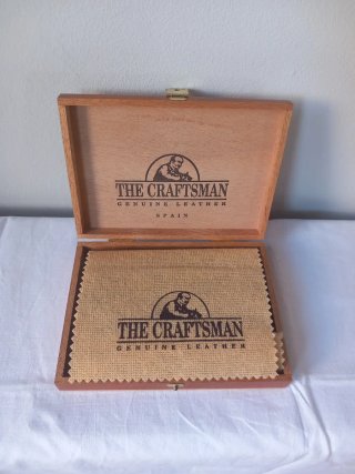 Cartera de piel Craftsman negra