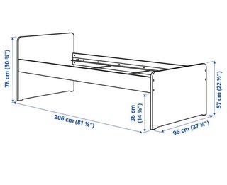 Estructura Cama nido Ikea Slakt blanca