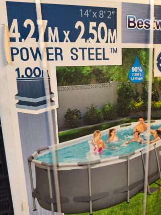 Piscina Bestway Power Steel Ovalada 4.27m