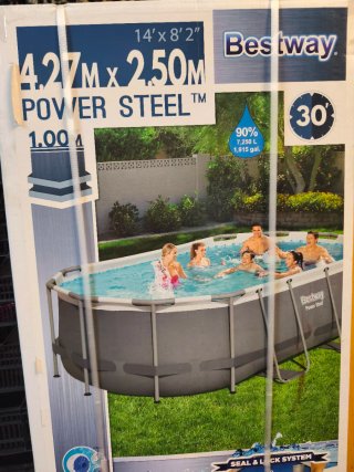 Piscina Bestway Power Steel Ovalada 4.27m