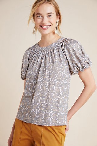 Top gris de Anthropologie, XS