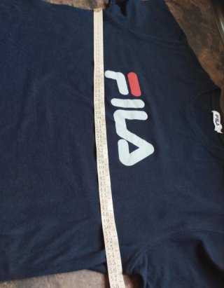 Camiseta Fila Vintage Azul Marino Y2K Talla M