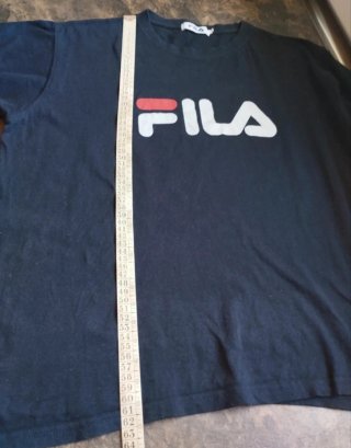 Camiseta Fila Vintage Azul Marino Y2K Talla M