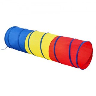 Túnel de Juego para Niños, Colorido Túnel de Arrastre para Bebés o Mascotas, Regalo Colapsable para Niños y Niñas, Túnel de Juego Interior y Exterior Multicolor Rojo/Azul/Amarillo