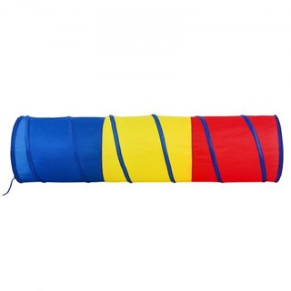 Túnel de Juego para Niños, Colorido Túnel de Arrastre para Bebés o Mascotas, Regalo Colapsable para Niños y Niñas, Túnel de Juego Interior y Exterior Multicolor Rojo/Azul/Amarillo