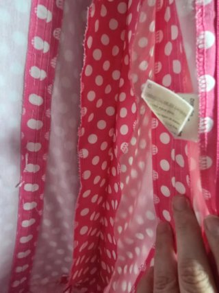 Traje de flamenca rosa y blanco