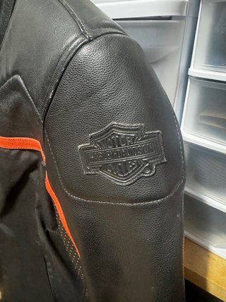 Chaqueta Moto Harley-Davidson Mujer Negra Naranja