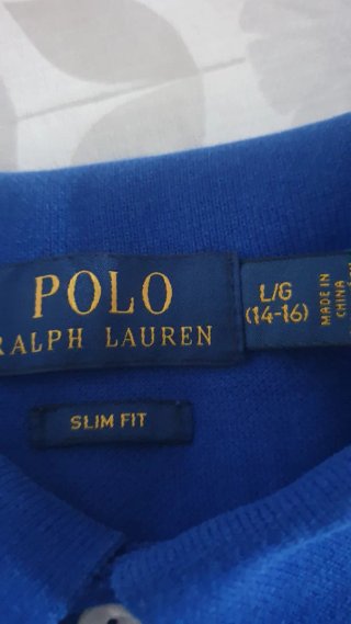 Polo Ralph Lauren niño azul Talla S