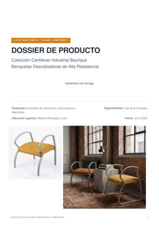8 Banquetas decorativas Estilo Industrial