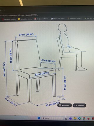 6 sillas comedor Ikea