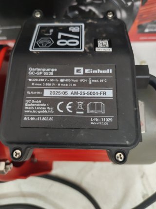 Bomba de jardín Einhell GC-GP 6538