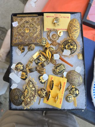 Lote Antigüedades Damasquinado Toledo